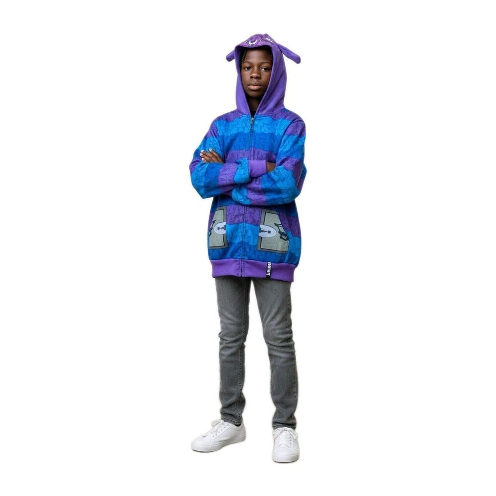 Fortnite Loot Llama Full Zip Hoodie Jacket Boys Size Large